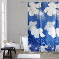 Mildew-Resistant fancy flowers fabric shower curtains bathroom window curtain with Resin  hooks